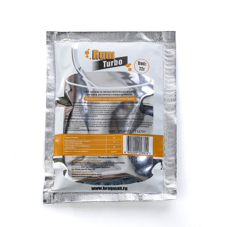 Turbo yeast alcohol BragMan "RUM TURBO" (72 gr) в Астрахани