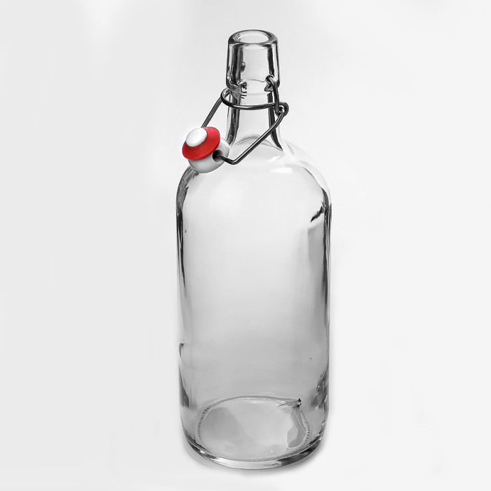 Бутылка бесцветная бугельная 1 литр в Астрахани
